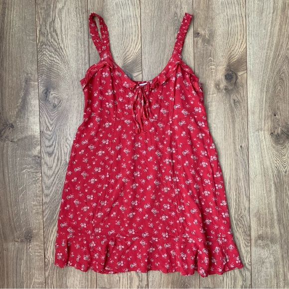 American Eagle Red Swing Dress - Picture 2 of 8